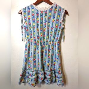 Vintage handmade floral dress - Girls